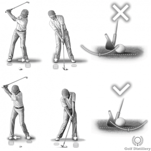 A reverse pivot swing can lead to topping the ball
