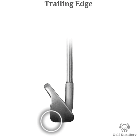 Trailing Edge of a golf club